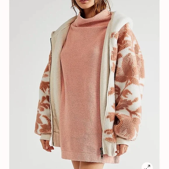 NWT Free People Ottoman Tunic in Dusty Pink - Picture 6 of 9